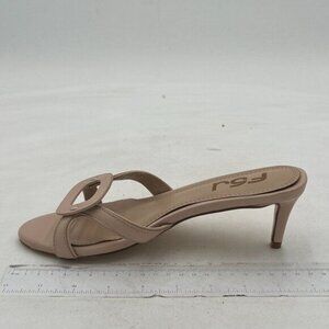 FSJ Women Cute Cutout Slip On Mules Summer Open Toe Kitten Low Heel Sandal